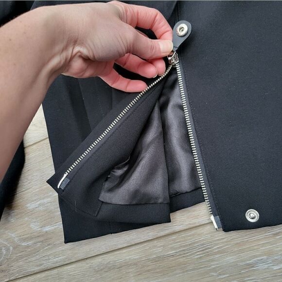 Josephine Chaus Studio  blazer jacket zip up black pockets lined - Picture 4 of 13